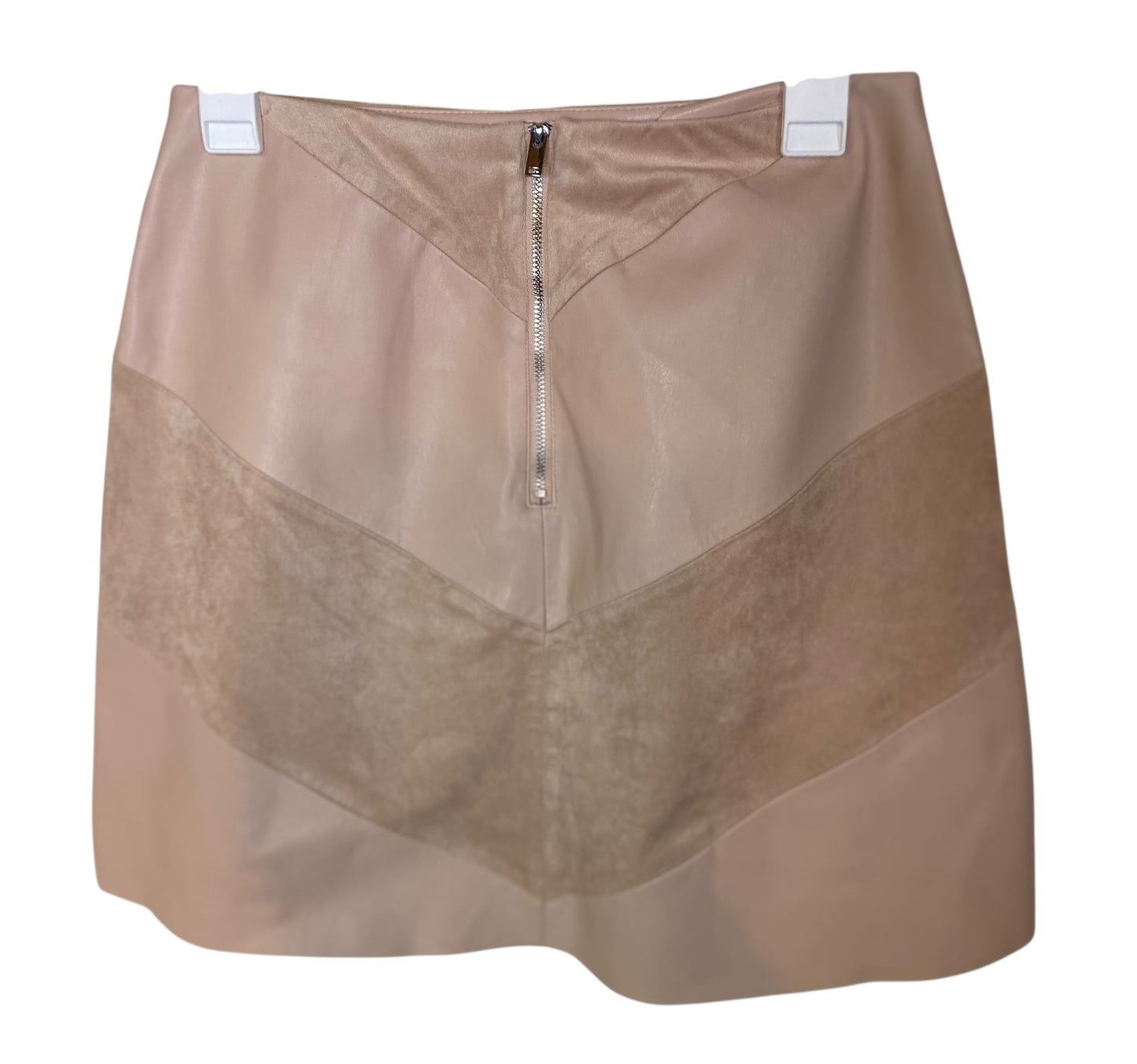 ZARA BASIC Leather and Suede Mini Skirt *Size M