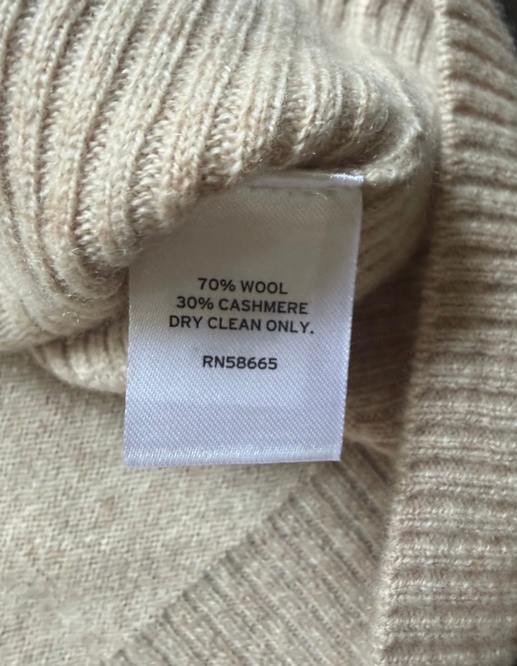 CASLON Cashmere Blend Short Sleeve Sweater Size L