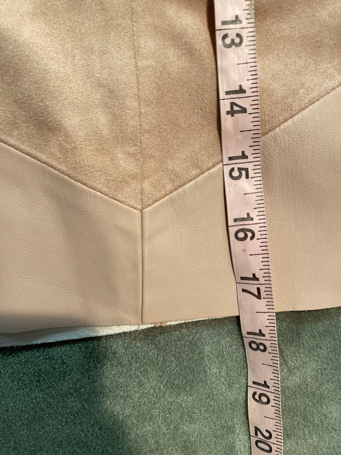 ZARA BASIC Leather and Suede Mini Skirt *Size M