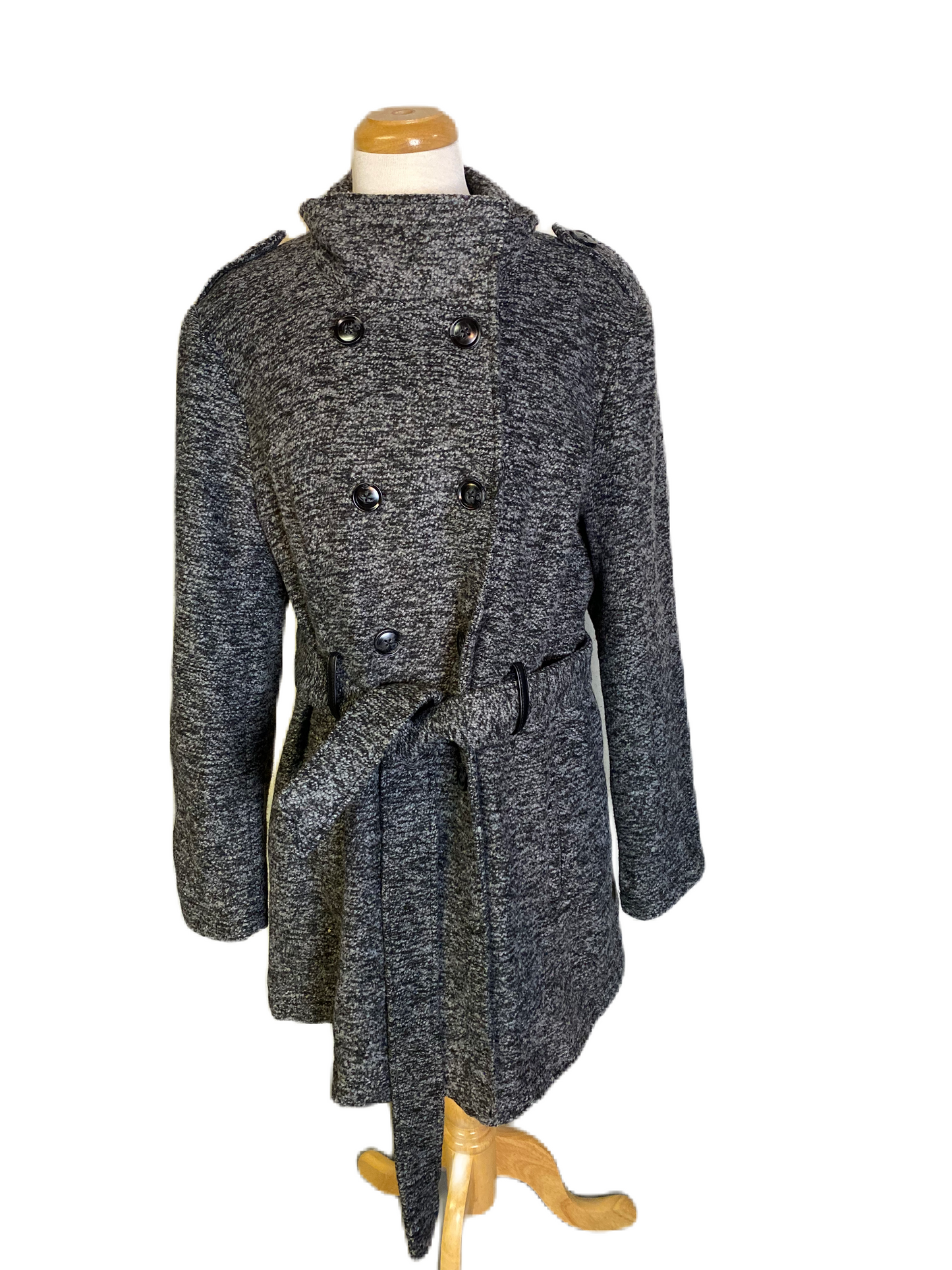 SHEBBY Tweed Wool Blend Coat *Size 1X