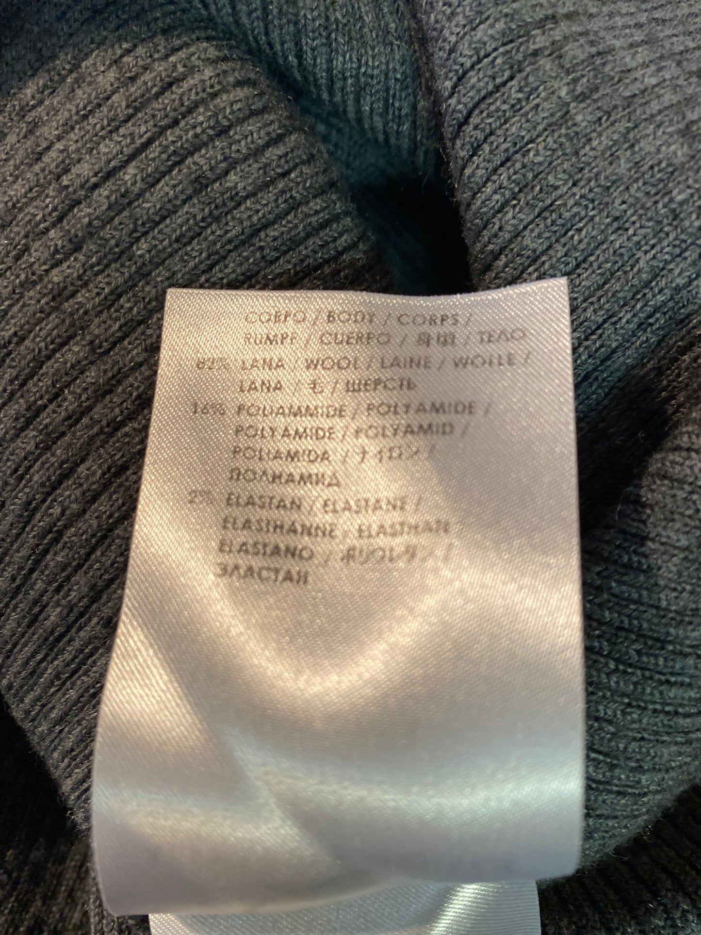 ALEXANDER MCQUEEN Ribbed Knit Sweater Dress •Size S