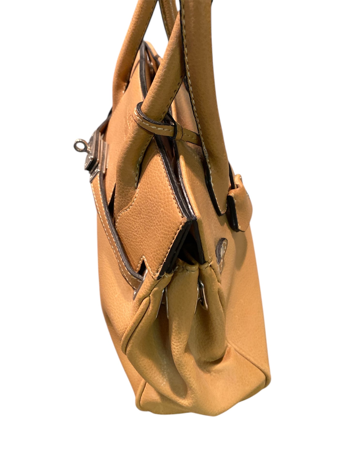 Designer Inspired Leather Double Handle Bag