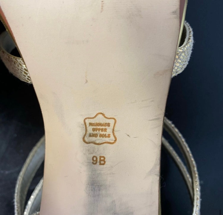 CAPARROS Champagne Snakeskin Heels *Size 9