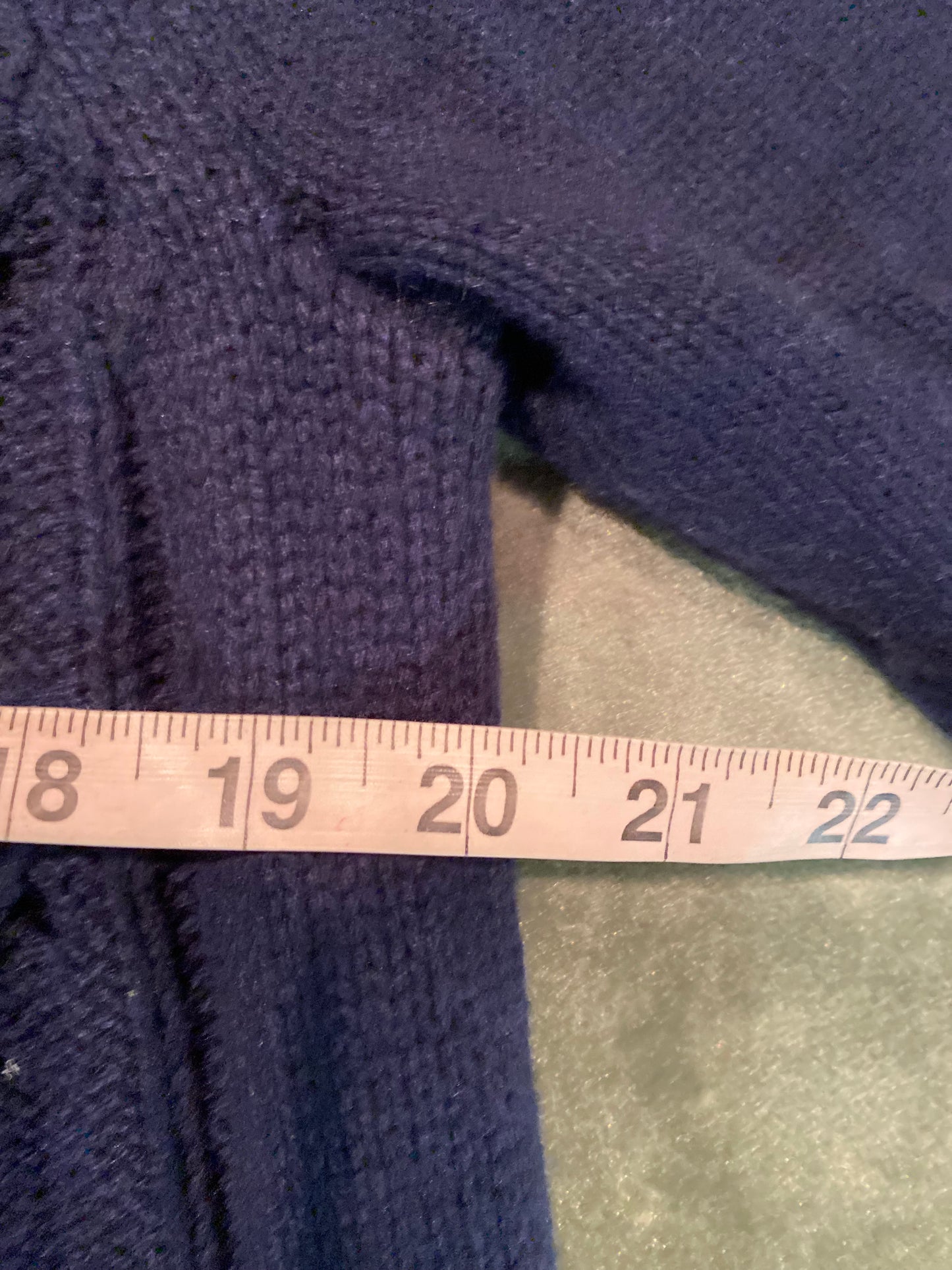 J.CREW Navy Cable Knit Sweater *Size L