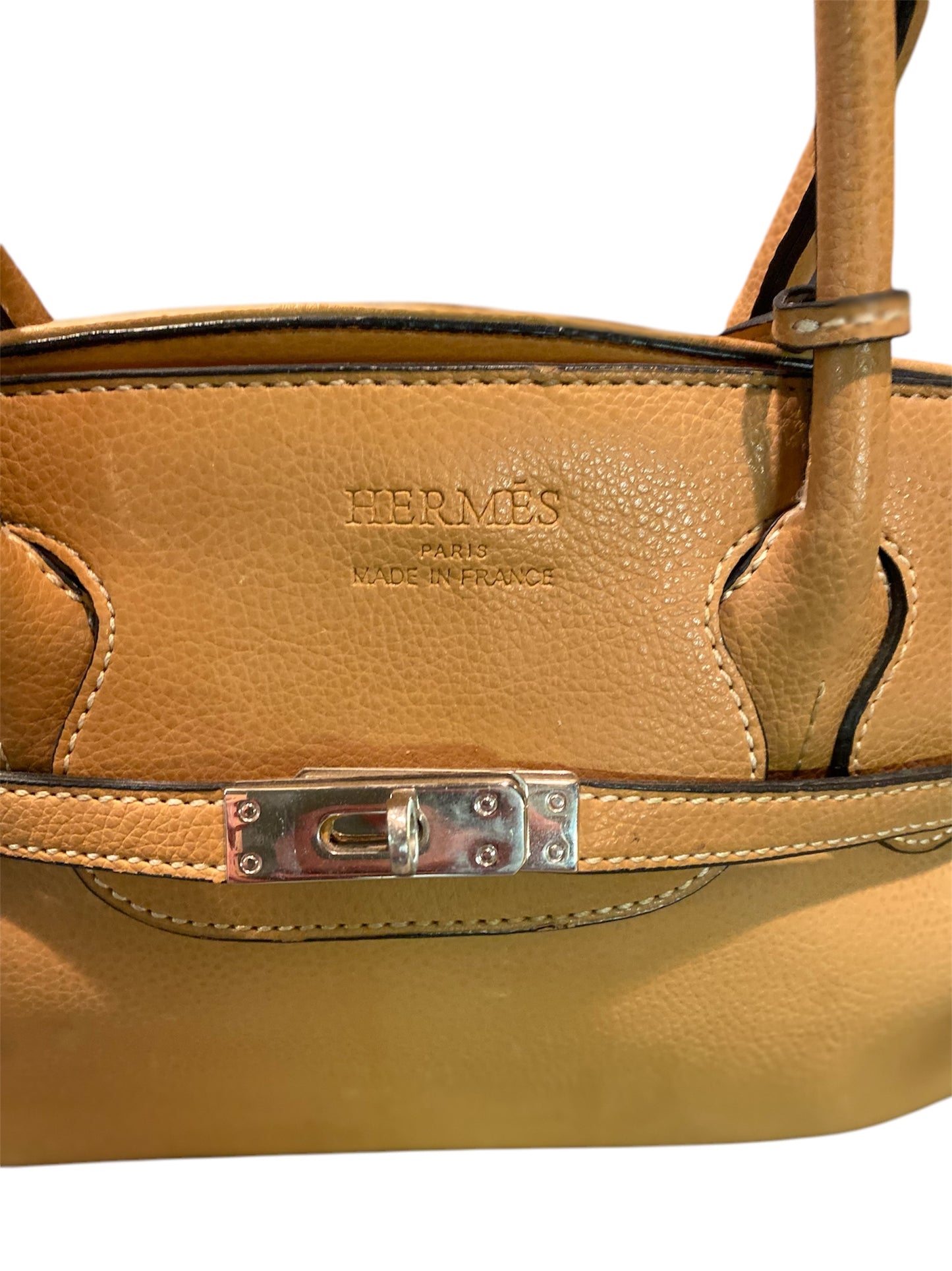 Designer Inspired Leather Double Handle Bag