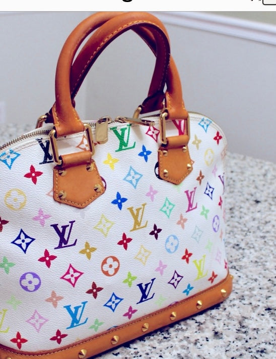 LOUIS VUITTON ALMA WHITE MONOGRAM BAG