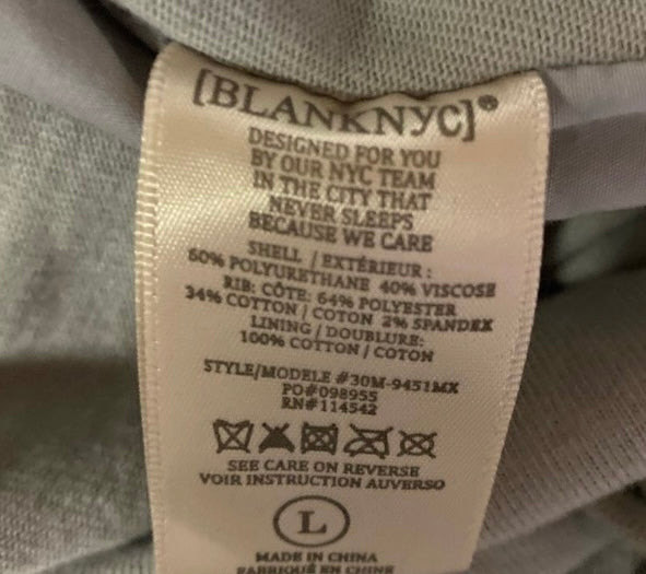 BLANK NYC Vegan Leather Wrap Jacket *Size L