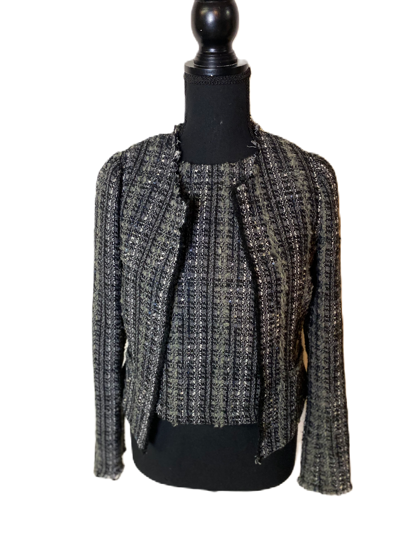 DREW Tweed Cropped Shell and Blazer *Size XS