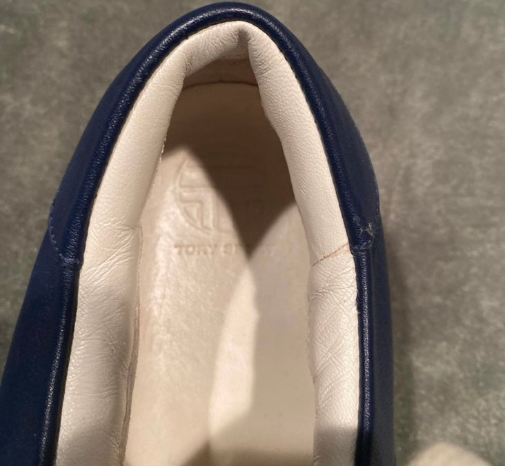 TORY BURCH Ruffle Sneakers in Sea Blue