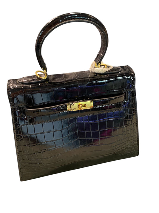 BIRKEN Style Croc Print Designer Inspired Mini Bag