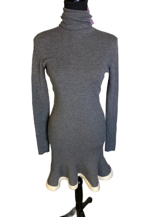 ALEXANDER MCQUEEN Ribbed Knit Sweater Dress •Size S