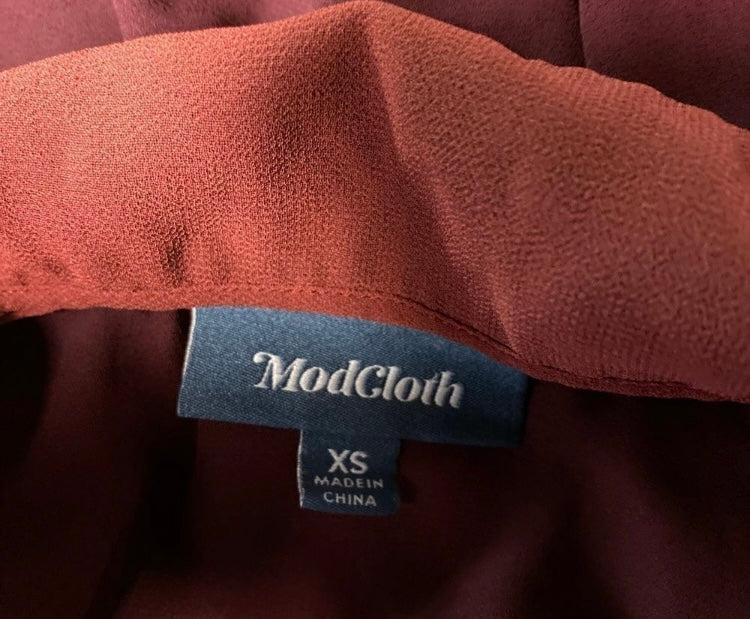 MODCLOTH Scallop Collar Blouse *Size XS