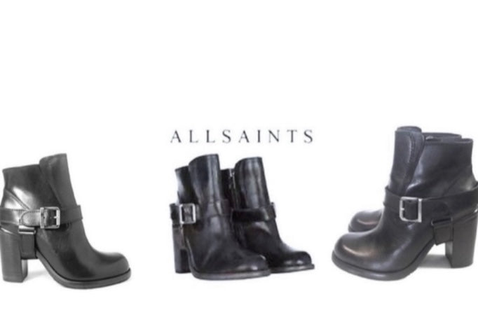 ALL SAINTS Buckle Bikers Boots *Size 6.5