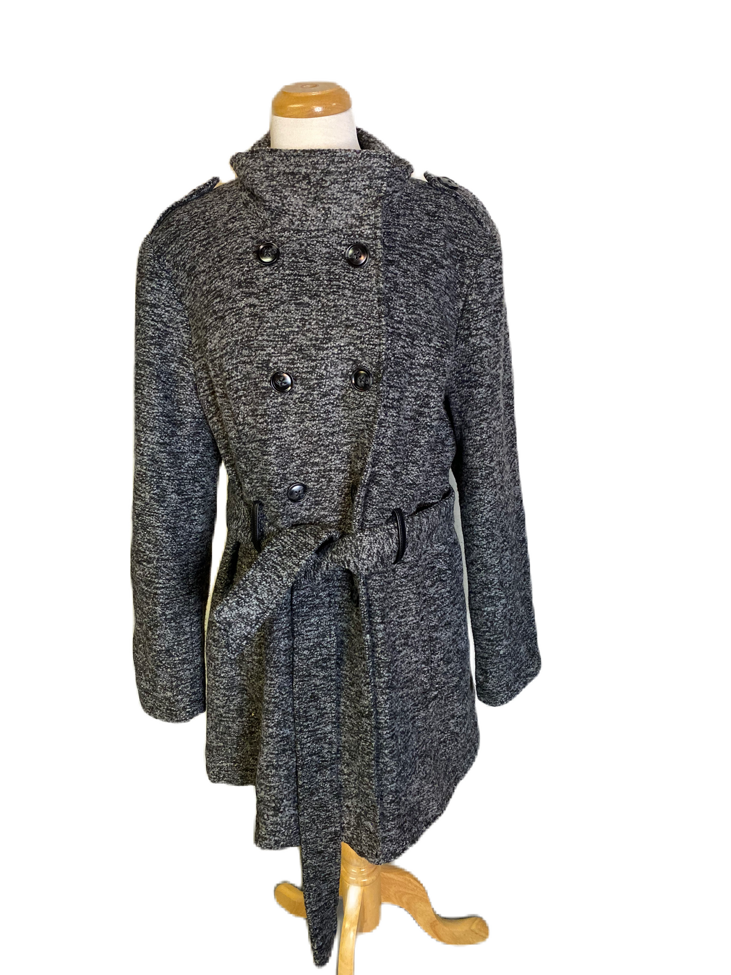 SHEBBY Tweed Wool Blend Coat  *Size 1X