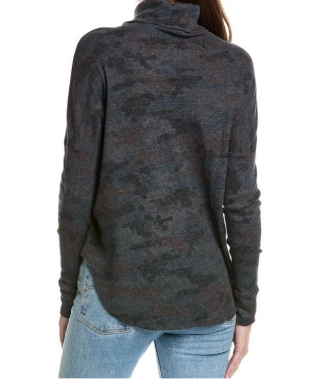 ANTHROPOLOGIE Michael Stars Funnel Neck Thermal Top *Size L