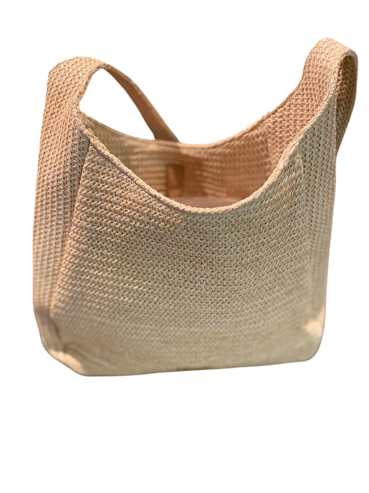 BOUTIQUE Designer Inspired Logo Embossed Raffia Bag   *Size M