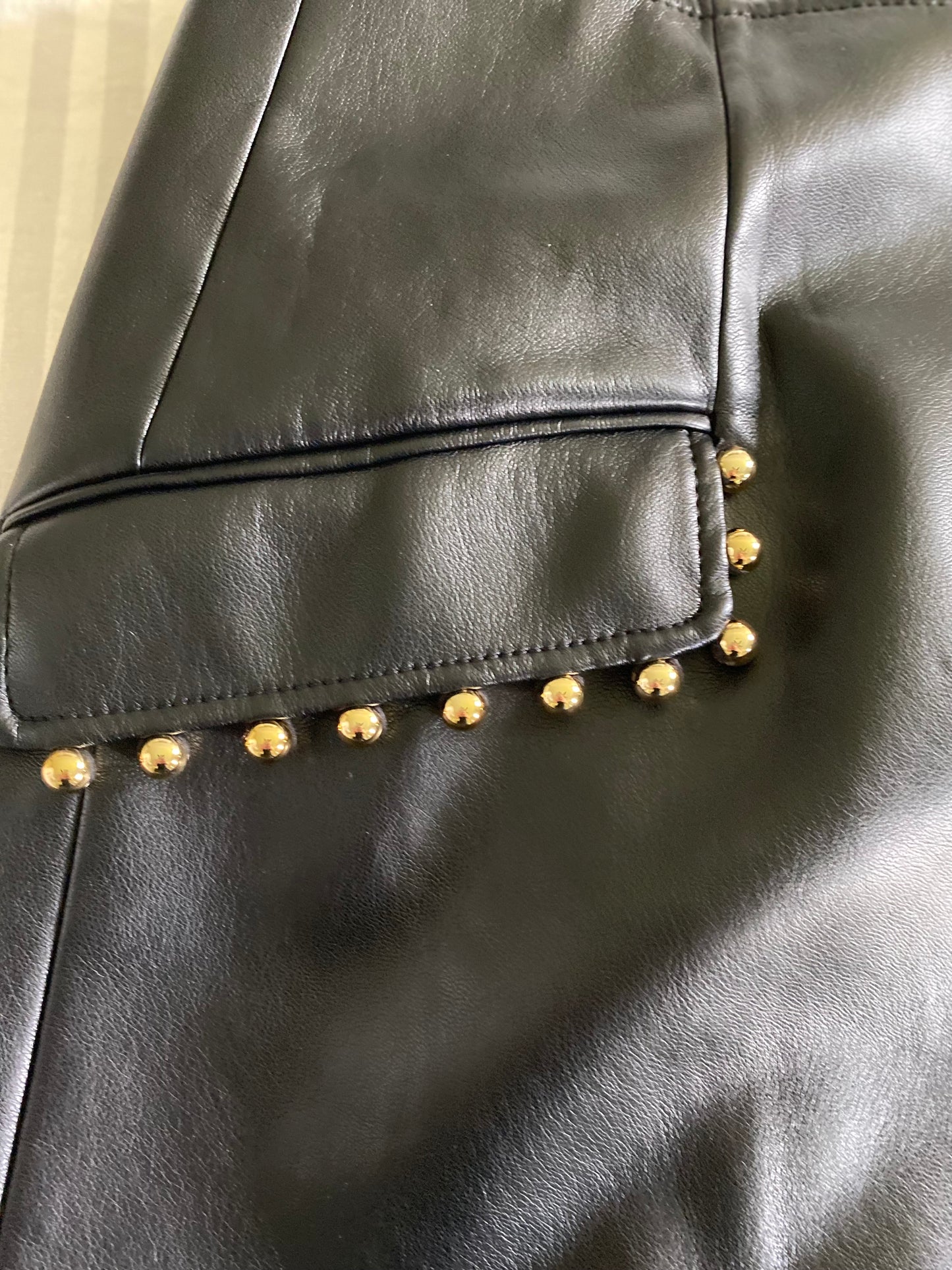 JONATHON SIMKAI The Clayton Vegan Leather Mini Skirt *Size L