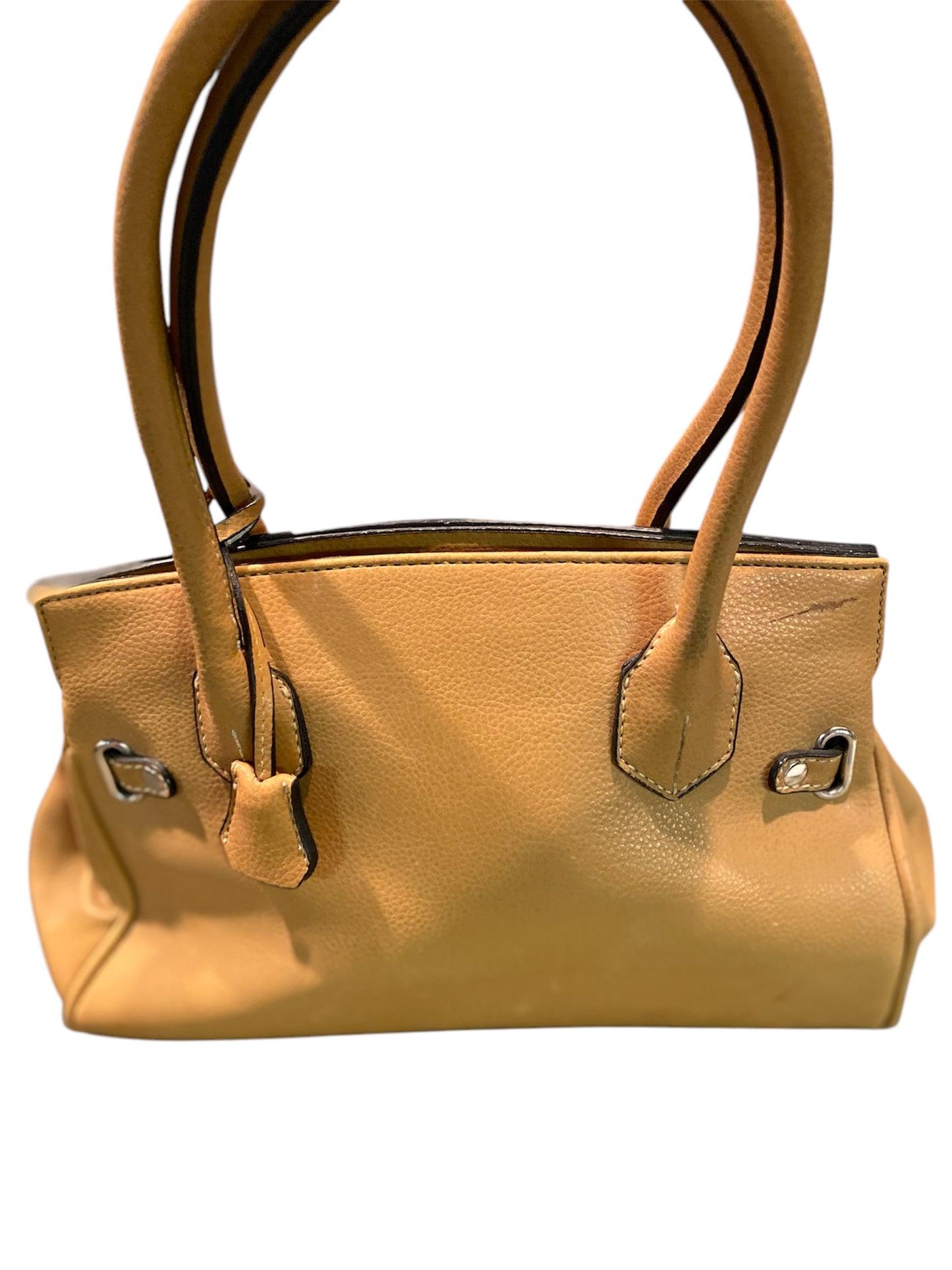 Designer Inspired Leather Double Handle Bag