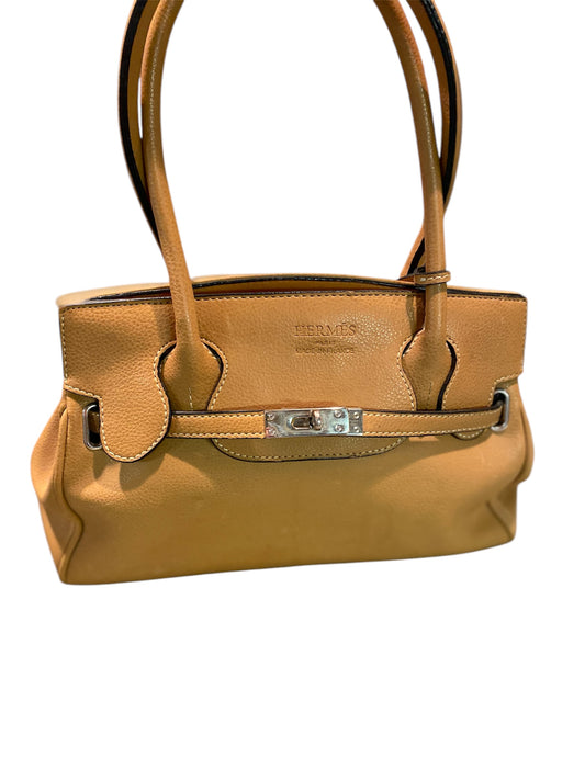 Designer Inspired Leather Double Handle Bag