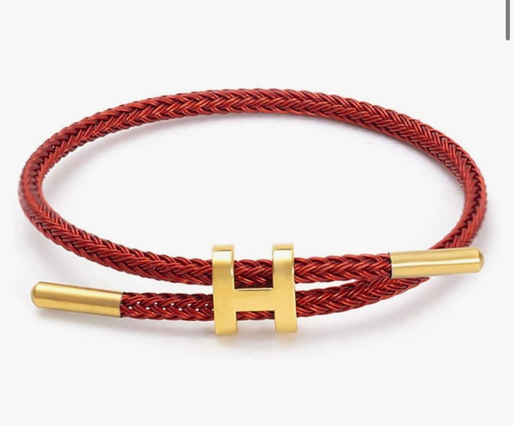 BOUTIQUE H Rope Bracelet in London Red