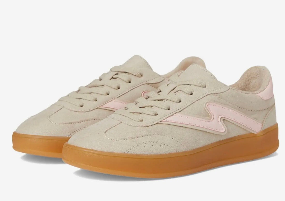 MADDEN GIRL Suede Cream Sneakers