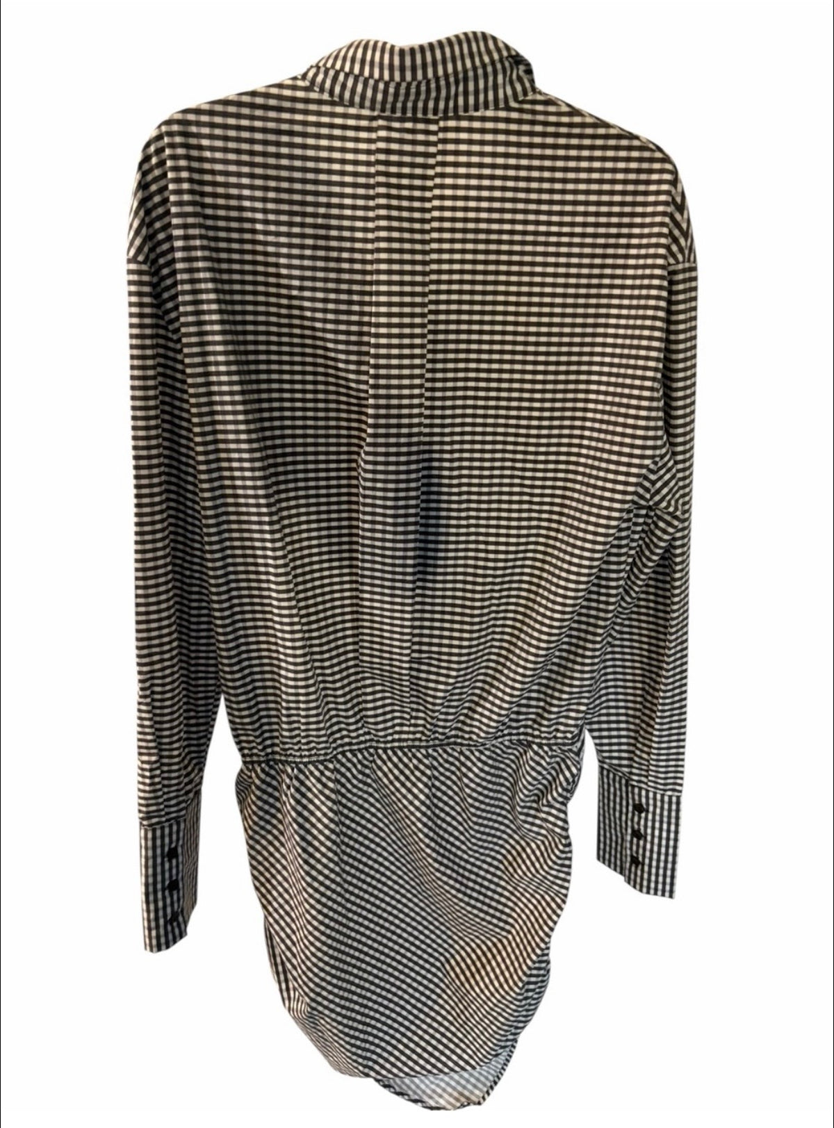 LIONESS Mini Checked Slouch Dress Size L