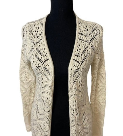 FRESHMAN Knit Cream Maxi Cardigan *Size S