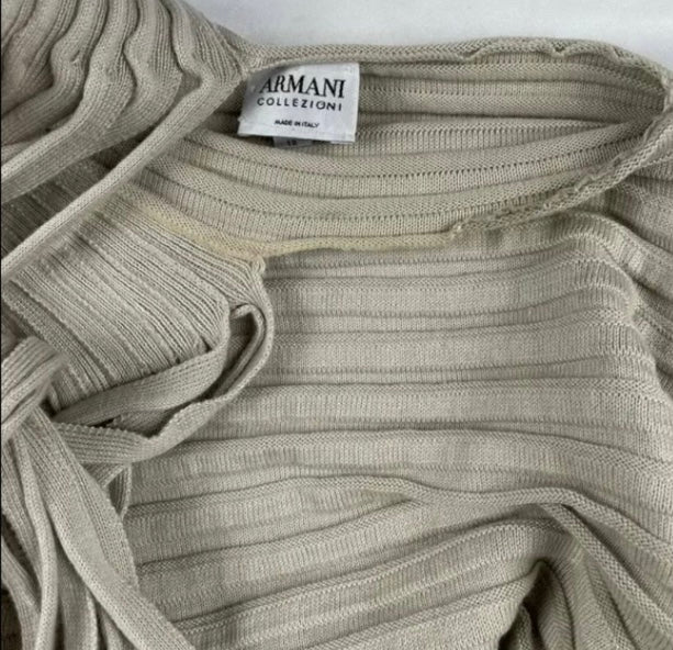 ARMANI Rib Knit Sleeveless Sweater *Size 12