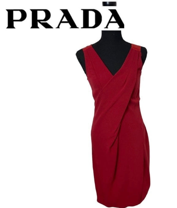 PRADA The Red Fitted Cocktail Dress *Size 38