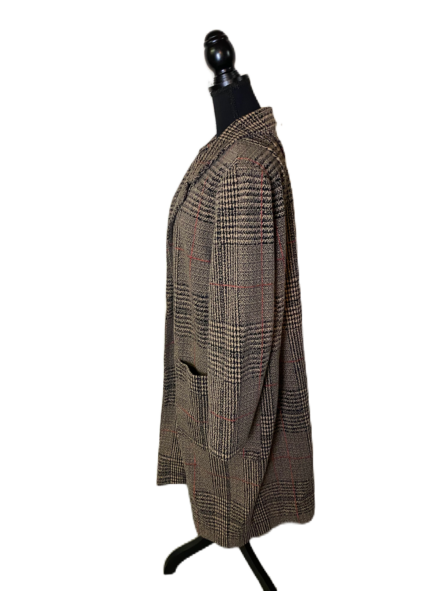 EXPRESS Stretch Tweed Full Length Coat *Size XL