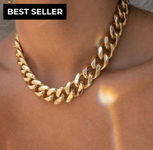 LUXIE BOUTIQUE Gold Link Choker Chain