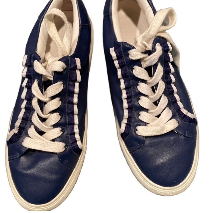 TORY BURCH Ruffle Sneakers in Sea Blue