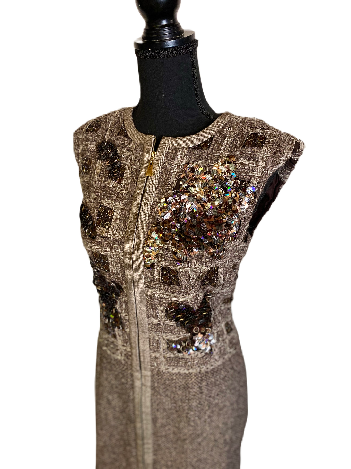 ESCADA Tweed Sequin Dress *Size 34