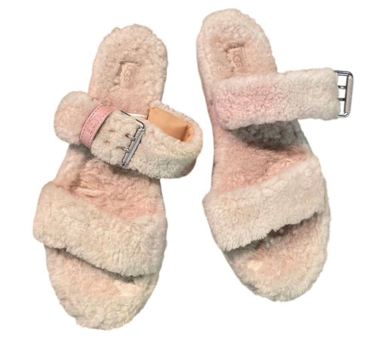 UGG Fluffy Punk Ombré Sandals Size 11