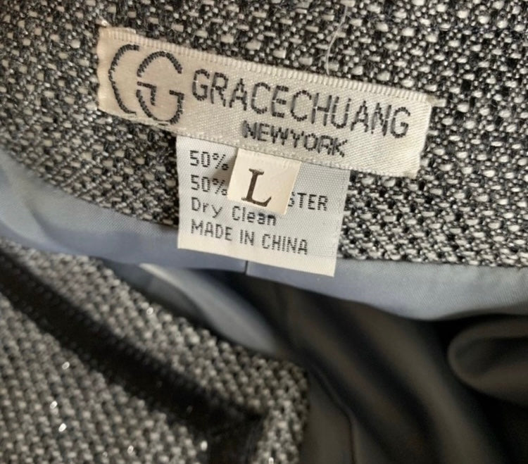 GRACE CHUANG Tweed Blazer *Size L