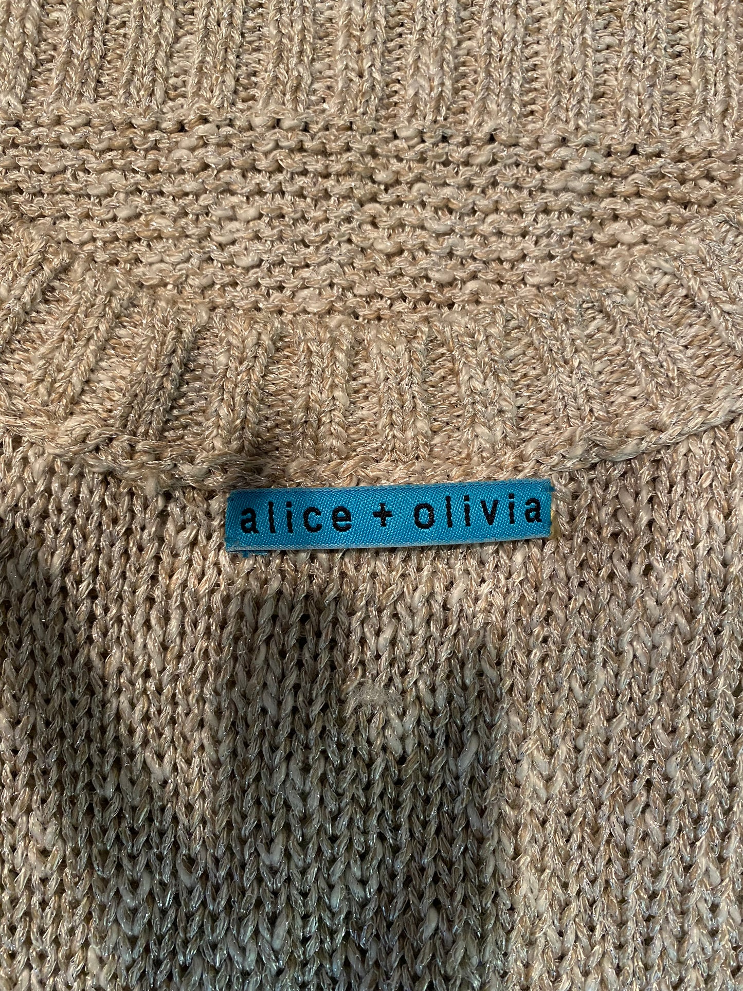 ALICE + OLIVIA Loose Fit Knit Linen Sweater *Size L