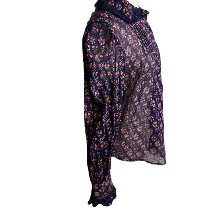 MABE The Flori Navy Blouse *Size M