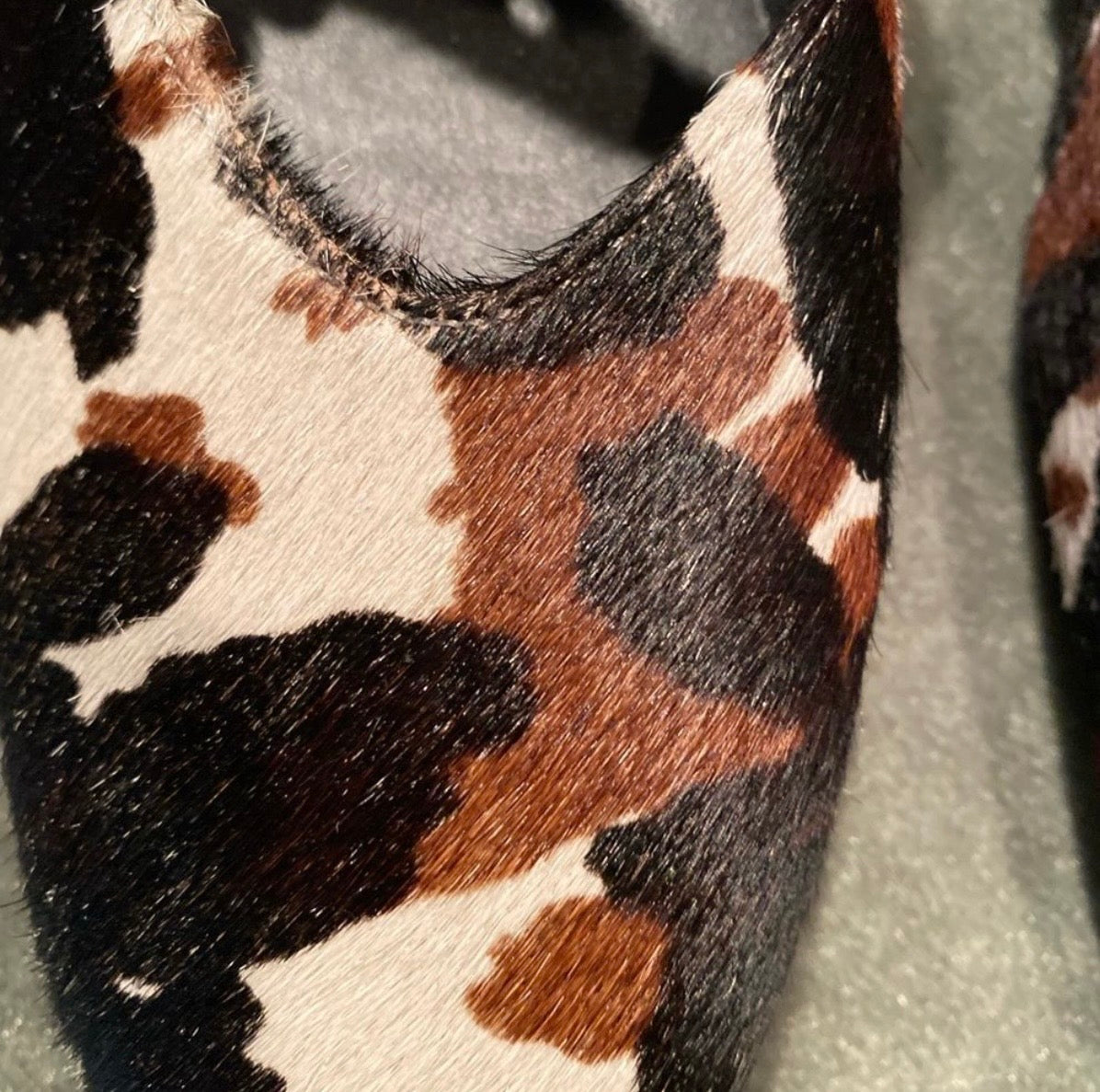 LUXIE Cowhide Mary Jane Flats Size 8.5
