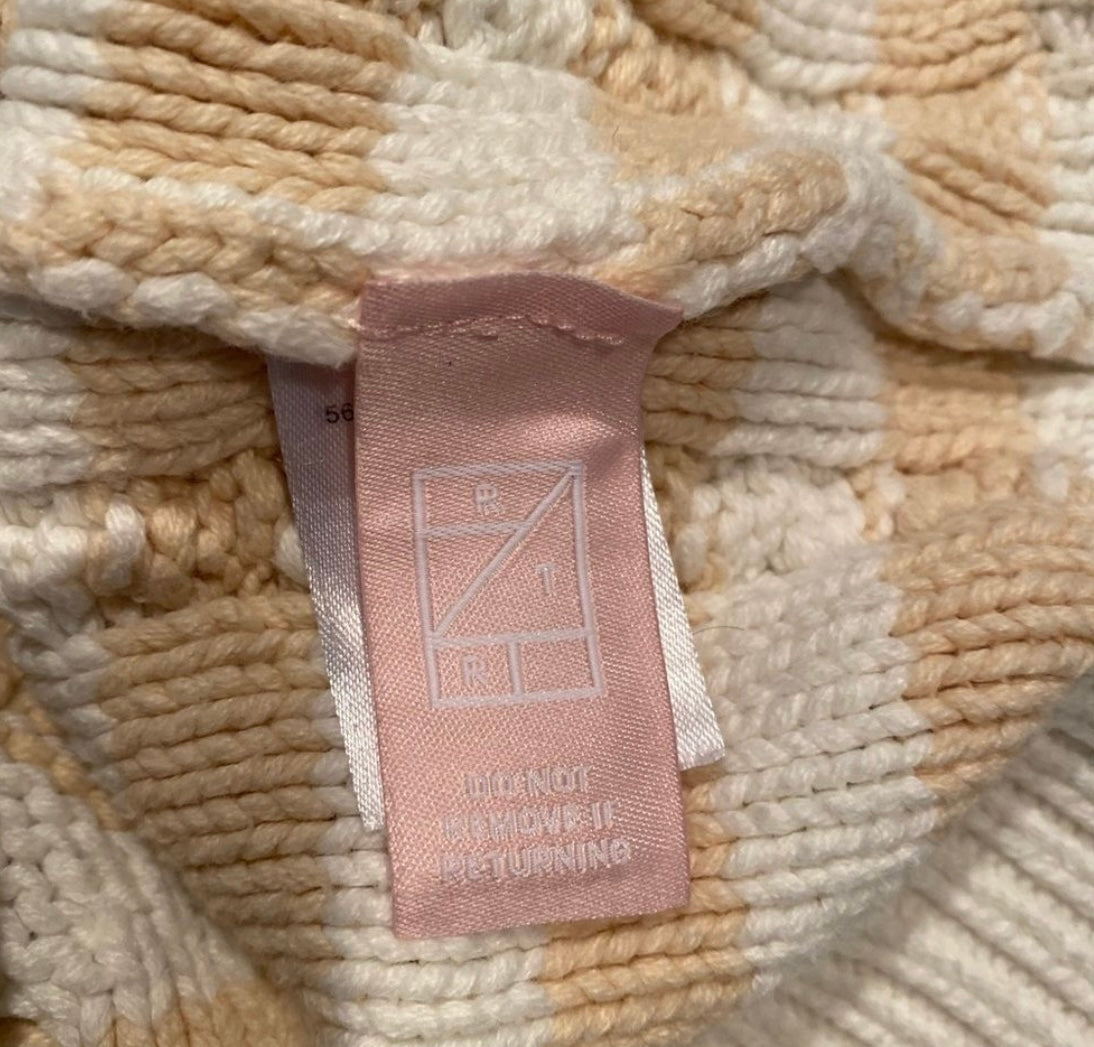 DEREK LAM Chunky Knit Cropped Cardigan Size M