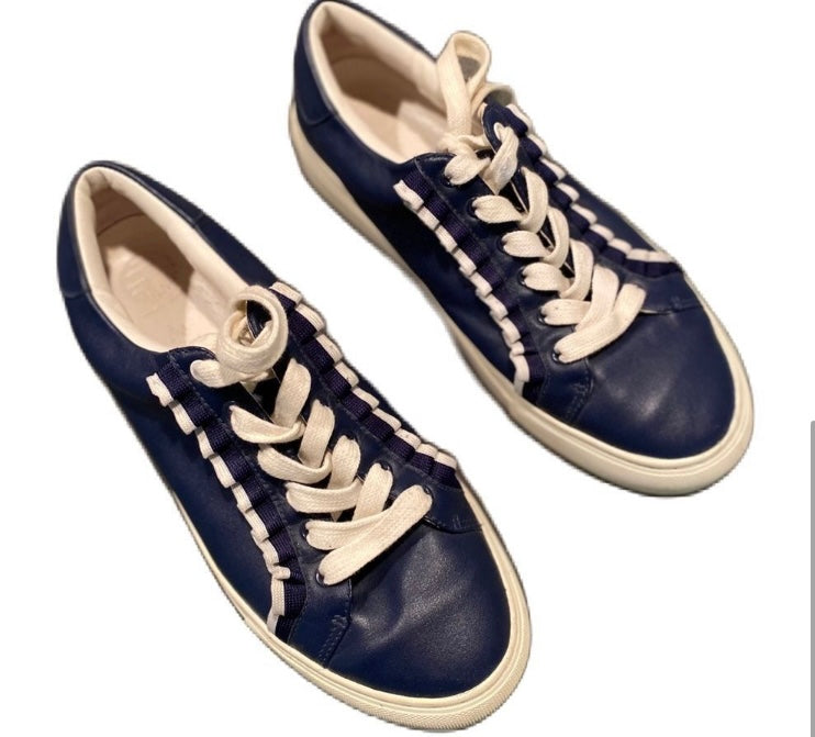 TORY BURCH Ruffle Sneakers in Sea Blue