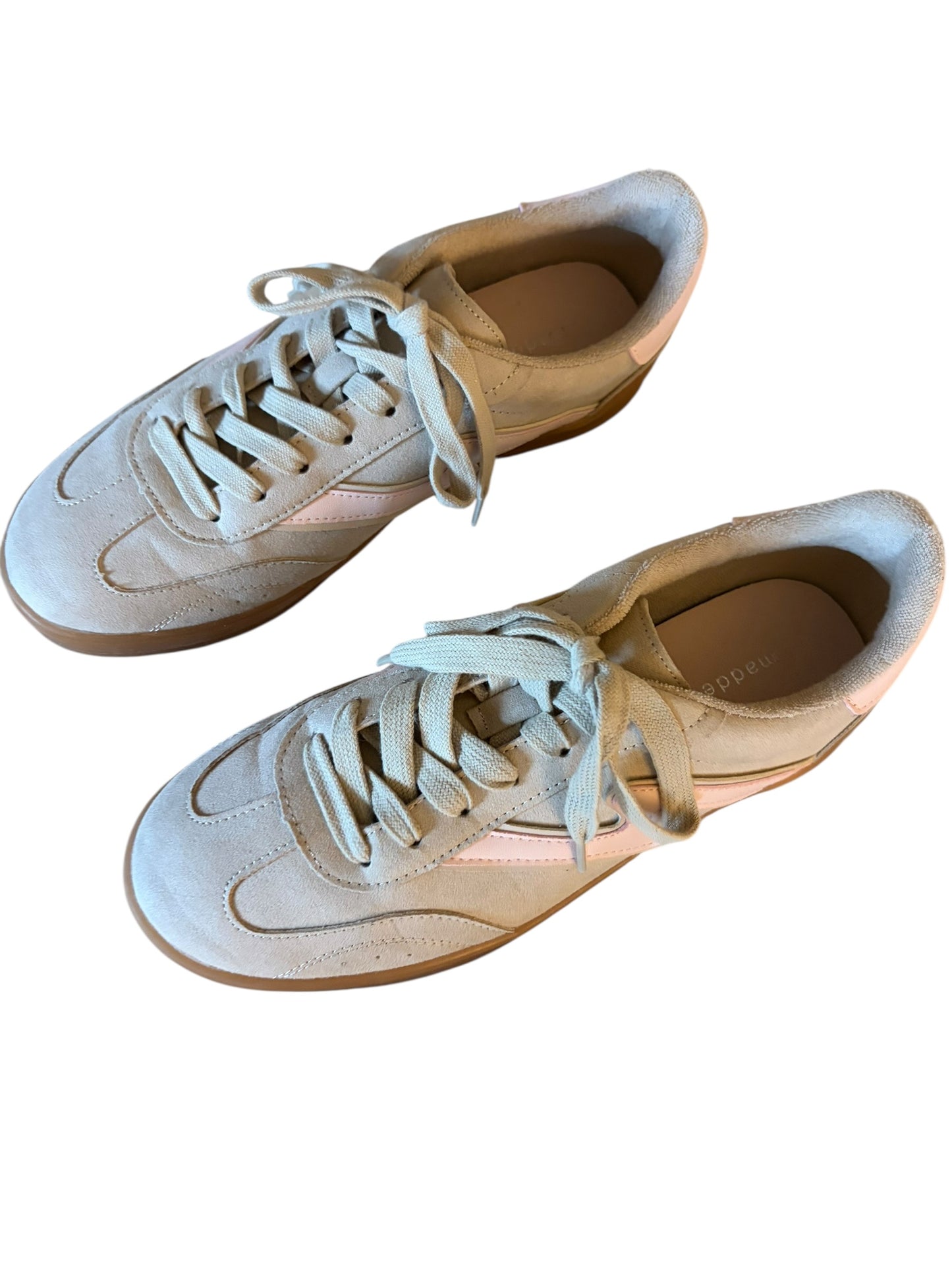 MADDEN GIRL Suede Cream Sneakers