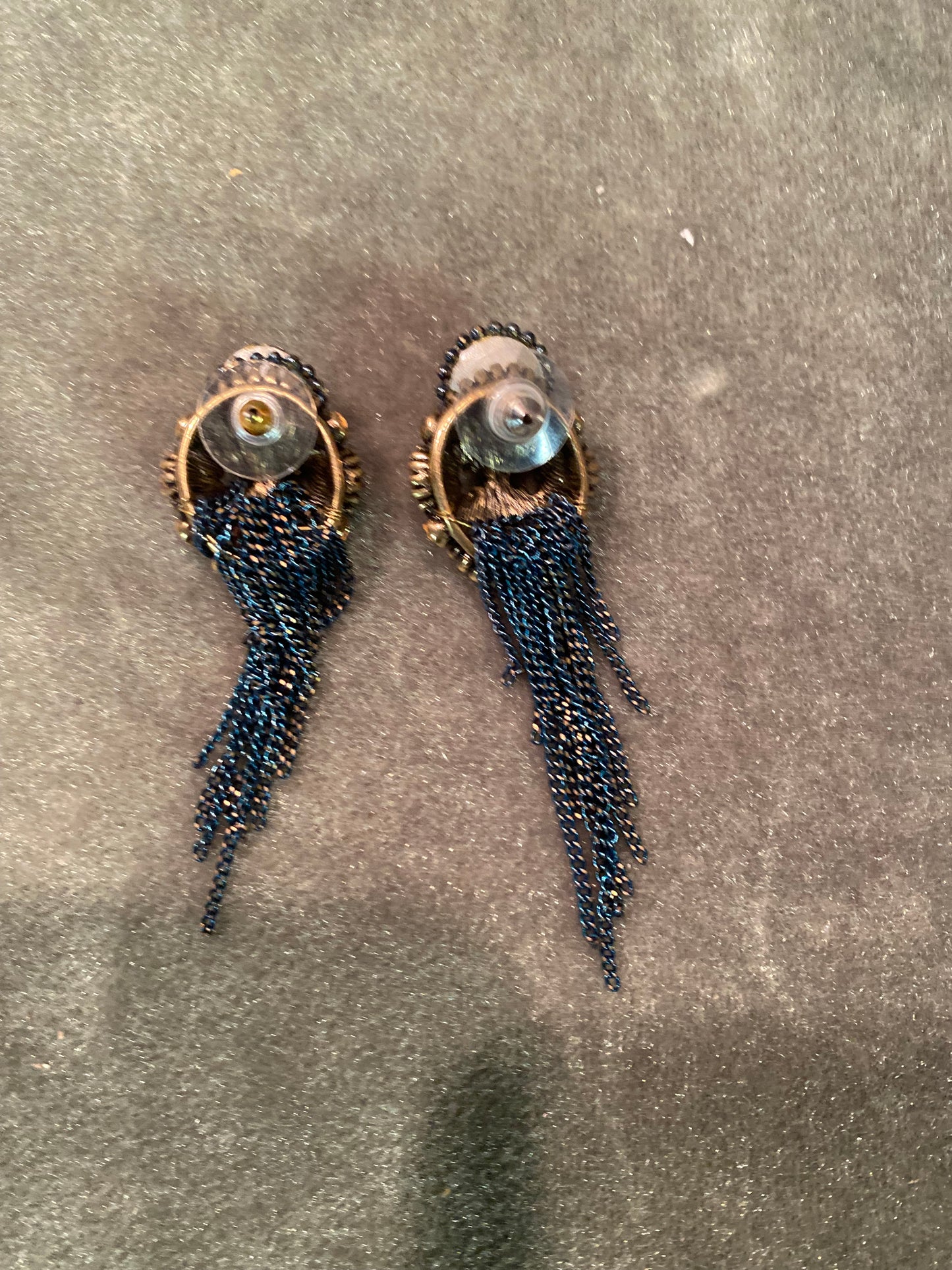 ANTHROPOLOGIE Stone and Bead Drop Earrings