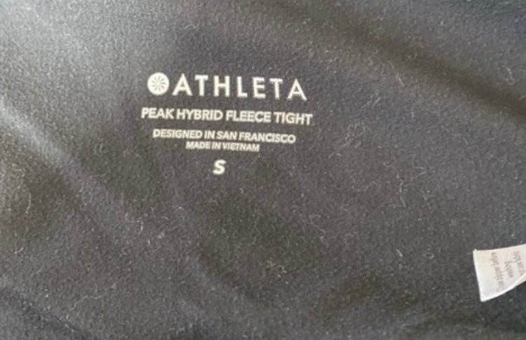 ATHLETA PEAK Hybrid Fleece Leggings *Size S