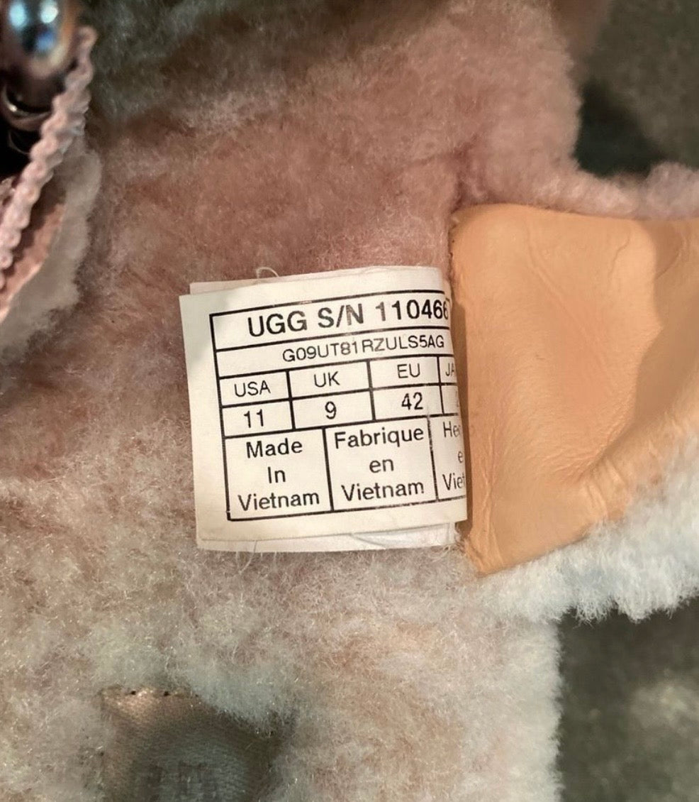UGG Fluffy Punk Ombré Sandals Size 11
