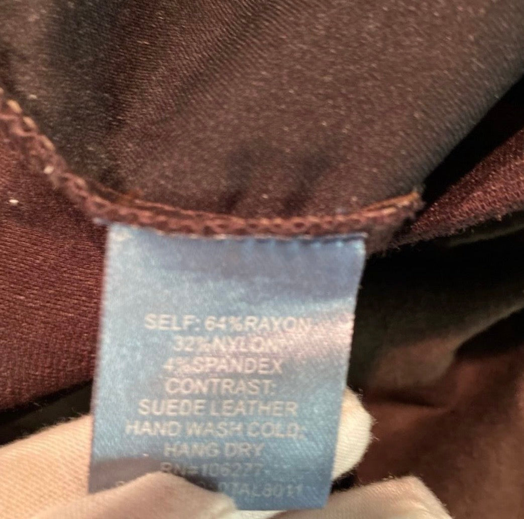HALE BOB Suede Fitted Pants Size sm