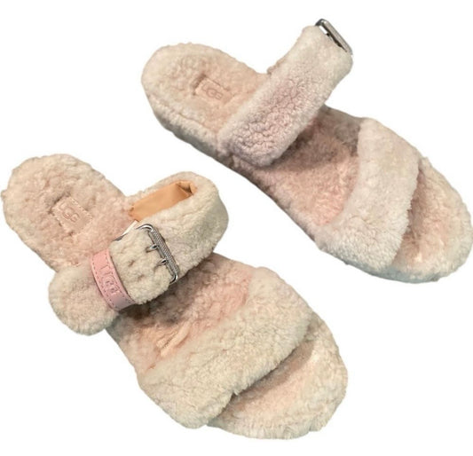 UGG Fluffy Punk Ombré Sandals Size 11