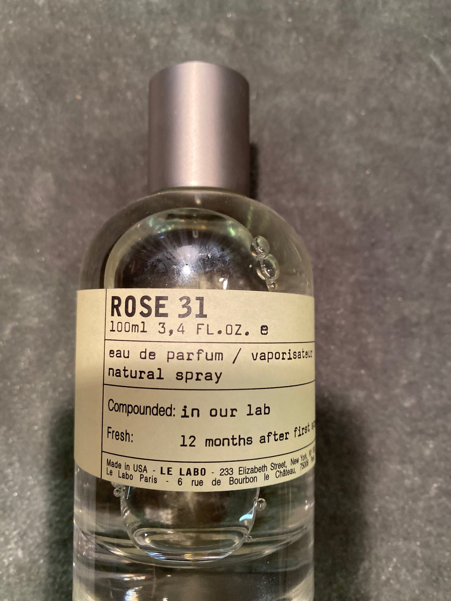 LE  LABO ROSE 31 Perfume  100ml