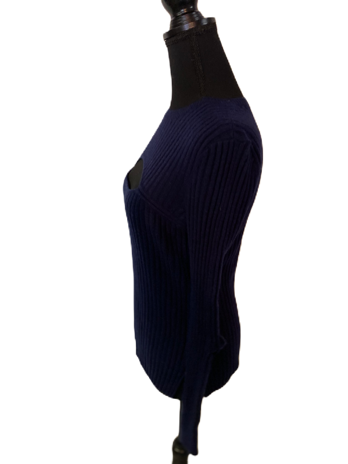 FRAME DENIM Ribbed Cutout Sweater *Size Sm