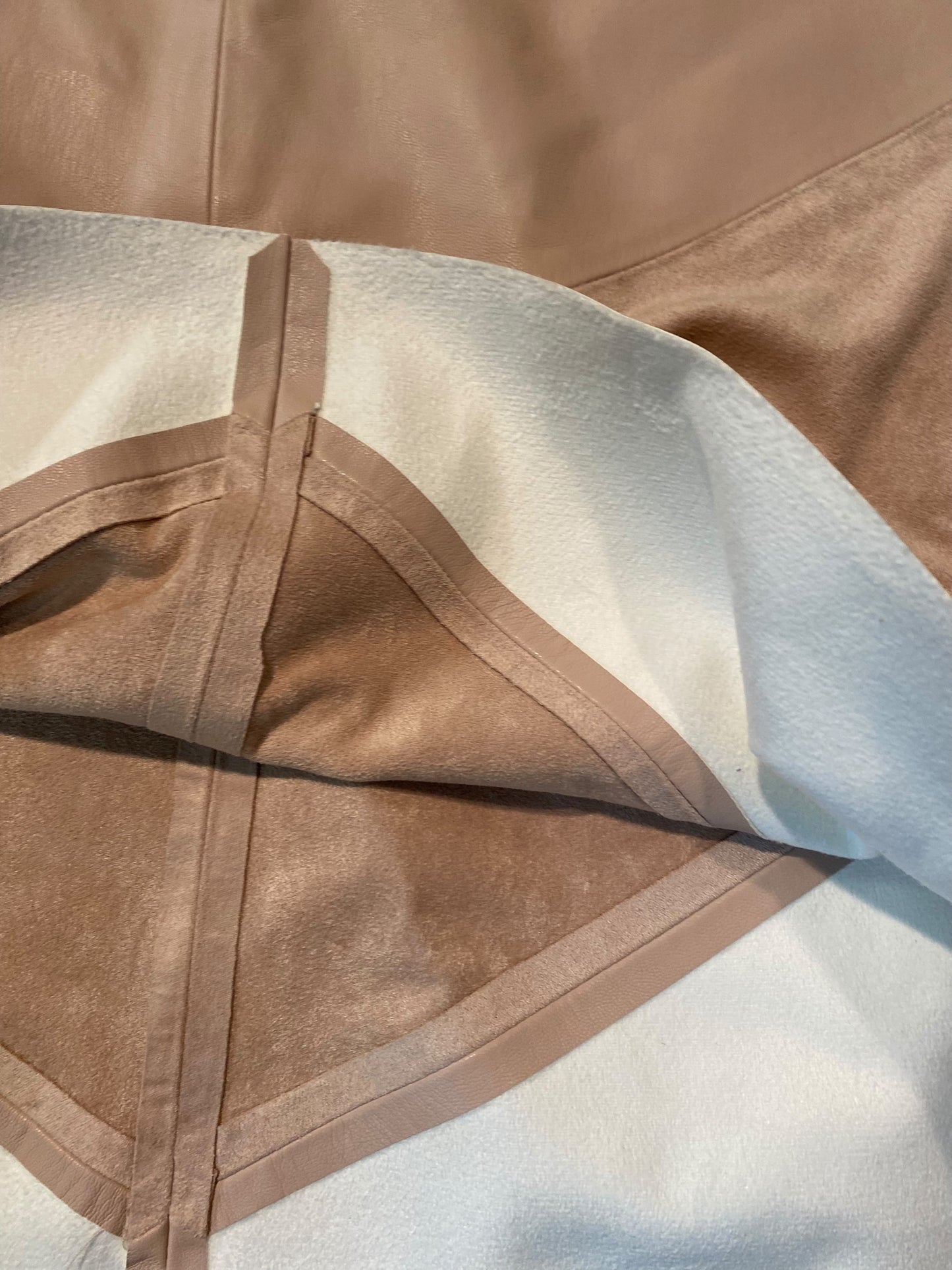 ZARA BASIC Leather and Suede Mini Skirt *Size M