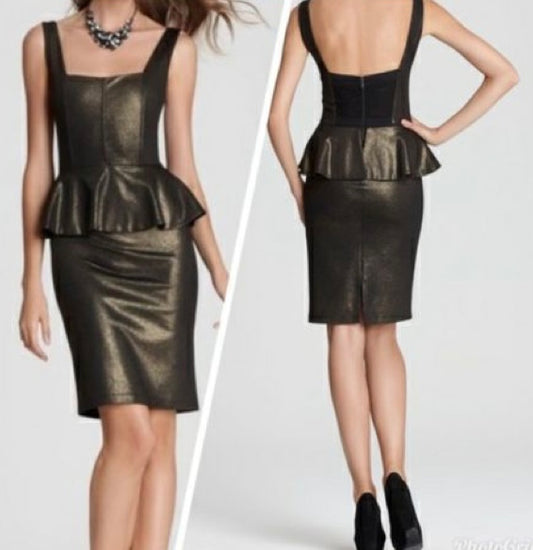 ALICE + OLIVIA Metallic Cocktail Dress *Size 8